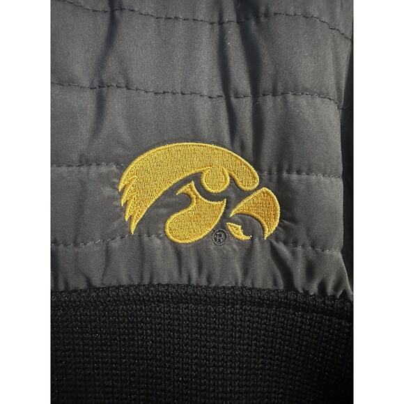 NWT Iowa Hawkeyes Colosseum pullover jacket black Mens size Medium Collegiate - Picture 3 of 15